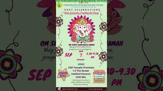 CSPT  Ganesh Chaturthi 2024 Invitation [upl. by Craw]