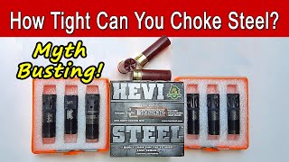 What Is The Best Choke For Steel Shot – How Tight Is Too Tight HEVI Steel Pattern Test [upl. by Josselyn]