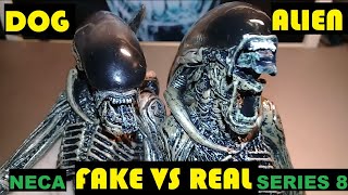 Comparison Neca 2016 Dog Alien Grey Series 8 Original vs 2024 Bootleg [upl. by Eeruhs]