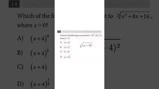 Which of the following expressions is equivalent satmath [upl. by Aikcin]