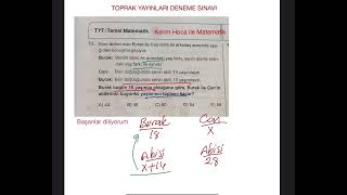 TYT Ayarında Yaş Problemi  Toprak Yayınları [upl. by Giovanna]