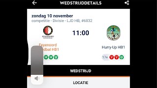 Feyenoord handbal HB1  Hurryup HB1 [upl. by Solrak939]