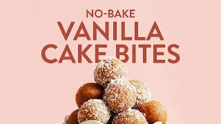 NoBake Vanilla Cake Bites  Minimalist Baker Recipes [upl. by Lupien]