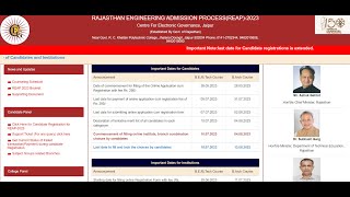 Rajasthan Engineering Admission Process REAP 2023 [upl. by Ilaw281]