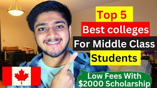 TOP 5 AFFORDABLE COLLEGES IN CANADA  ONTARIO  2024 Canada International Students Study in Canada [upl. by Esetal]