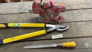 Repair damaged LOPPER SHEARS DIY tool maintenance with basic hand tools [upl. by Kendry818]