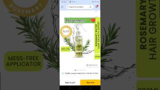 Alps Goodness Rosemary Water Hair Growth 💚short viral unboxing flipkartshoping haircare [upl. by Glogau]