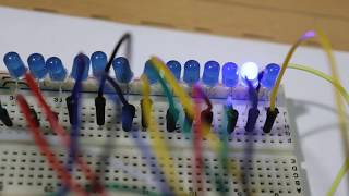 Part A Basic working of 4017  Cascade and make 25 LED chaser circuit [upl. by Eradis]