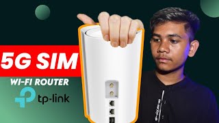 5G SIM ROUTER With Unlimited Data  TP LINK 5G AX3000 Wifi 6  Creative Guru Tech [upl. by Abbi]