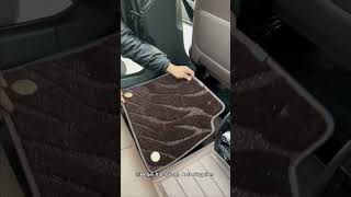 Nappa leather car floor mat [upl. by Nylecsoj270]