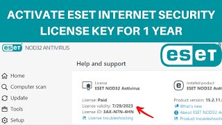 How to Activate ESET Internet Security License Key  How to Buy ESET Nod32 License Key in Cheap [upl. by Aitat949]