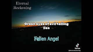 Fallen AngelEternal Reckoning lyric video [upl. by Esela]