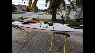 Kayak Deck Fiberglass Repair Whisky 16 [upl. by Berkley130]