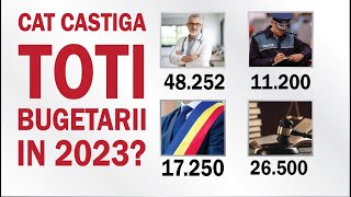 Ce salarii au doctorii  profesorii  politistii  personalul din primarii  magistratii  bugetarii [upl. by Ainitsirc]