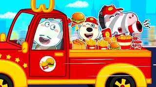 I Built a SECRET McDonald’s Behind a Truck Fun Playtime Stories Compilation 🤩 Wolfoo Kids Cartoon [upl. by Ytirahc]