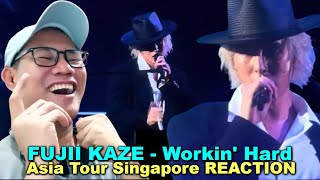 Fujii Kaze  Workin Hard  Asia Tour Singapore REACTION [upl. by Aihsele]