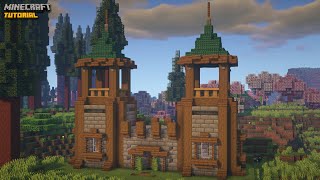 Minecraft How To Build A Fantasy Castle Tutorial ✔ [upl. by Yendyc16]