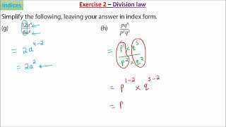 Grade 8 maths Indices subtopic 2  exercise [upl. by Elime]