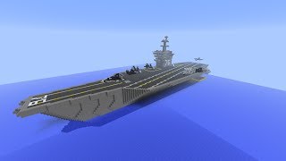 Minecraft 152 Aircraft Carrier Nimitz Class [upl. by Assille]