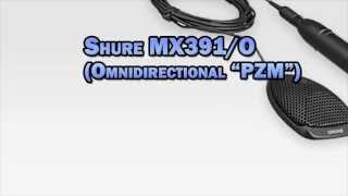 Audio 101  Shure MX3910 quotPZMquot Microphone [upl. by Nospmis]