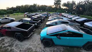 2024 Cybertruck Fest at Ocala Hard Rock OffRoad Park featuring over 80 Cybertrucks [upl. by Zelde554]