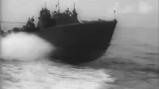 Motor Torpedo Boats maneuver off Panama Canal  1943 [upl. by Metzger]