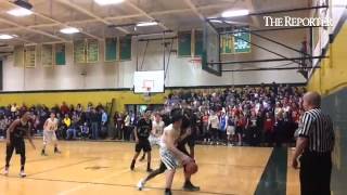 BOYS BASKETBALL Lansdale Catholics Tyler Grant hits a short jumper amp is fouled vs NeumannGorett [upl. by Lyons611]