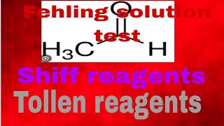 Functional group test of Acetaldehyde Tollen reagents silver mirror testschiff testFehling [upl. by Rolo809]