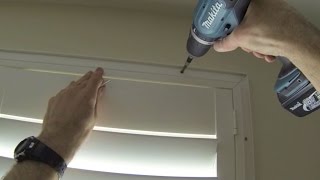 How to install or fit a Deco frame shutter onto the wall [upl. by Yeoz692]