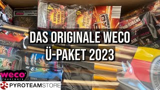 UNBOXING  DAS NEUE WECO ÜBERRASCHUNGSPAKET 2023 ONLINE BESTELLEN  BEI PYROTEAMSTORE🔥🔥 [upl. by Aronid]