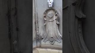 Manneken Pis  Iconic 17thcentury fountain with a bronze statue of small boy fountain brussels [upl. by Karub221]