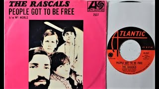 Vintage Vinyl 1969 The Rascals  quotPeople Got To Be Freequot  Atlantic 45rpm Record Realtone Player [upl. by Anaicul]