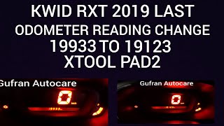 KWID RXT 2019 MODEL METER BACK VIA XTOOL PAD2 [upl. by Anyahc]