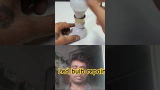 How to fix led bulb in minunnt ledbulbcircuit ledbulbrawmateriallight bulb shortsyoutbeshorts [upl. by Chip407]