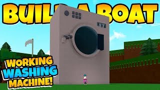 Build a Boat WORKING WASHING MACHINE  Glitches Players [upl. by Silma]