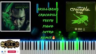 SKILLIBENG CROCODILE TEETH PIANO INTRO REMIX [upl. by Lancey664]