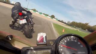 Mettet 17 Sep 2018  Honda CBR 929  playing with Triumph Daytona [upl. by Jc826]