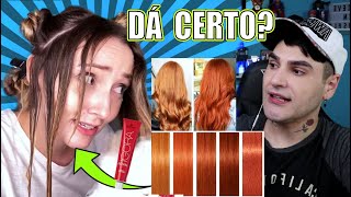 ELA TENTOU FICAR RUIVA SEM DESCOLORIR USANDO IGORA 97  DEU CERTO [upl. by Creath]