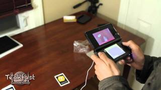 Nintendo 3DS HandsOn Demo AR Cards [upl. by Etnelav695]