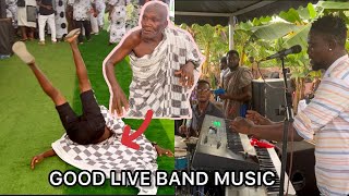 GOOD LIVE BAND MUSIC 90YR OLD MAN DANCE AND FALL [upl. by Oirad]