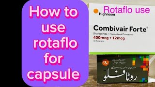 How to use rotaflo Ellipta Inhalar for capsules medication [upl. by Dranoel]