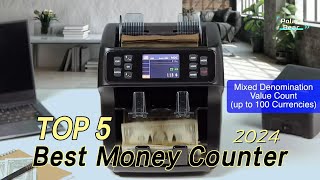 TOP 5 Best Money Counter 2024 [upl. by Erehc]