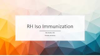 4Rh Isoimmunization [upl. by Diarmit]