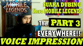 VOICE IMPRESSION OF HEROES Mobile Legends Bang Bang PART 3 [upl. by Isma]