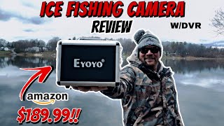 AFFORDABLE Amazon Ice Fishing Camera  EYOYO 7” Underwater Ice Fishing Camera Review [upl. by Schuster]