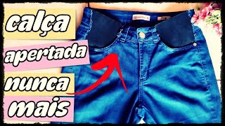 👖COMO ALARGAR CALÇA JEANS APERTADA [upl. by Rojas]