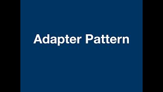 Adapter Pattern Arabic  بالعربي [upl. by Hanavas]