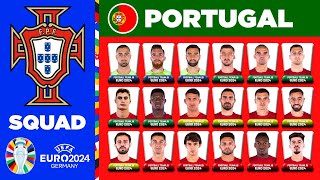 PORTUGAL SQUAD EURO 2024  PORTUGAL SQUAD DEPTH EURO 2024  UEFA EURO 2024 GERMANY [upl. by Pasol]