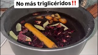 ‼️INFUSIÓN POTENTE PARA BAJAR TRIGLICÉRIDOSCOLESTEROLAZÚCAR EN SANGRE‼️ [upl. by Leitman637]