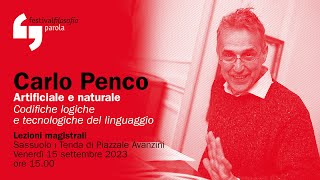 Carlo Penco  Artificiale e naturale  festivalfilosofia 2023 [upl. by Siurtemed]